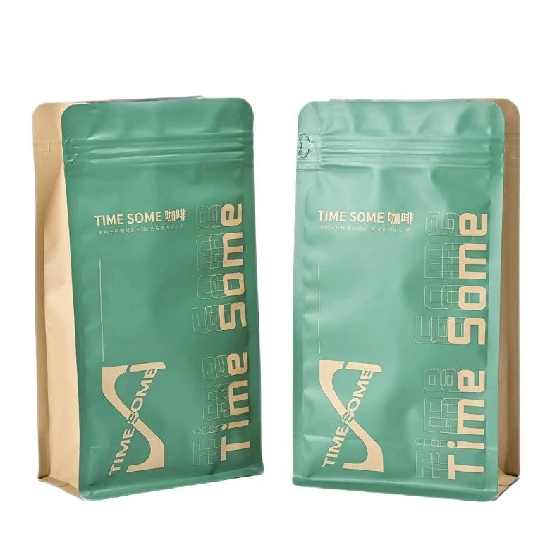 coffee flat bottom pouch with valve (8)